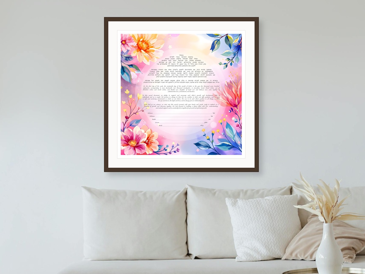 Professional ketubah print